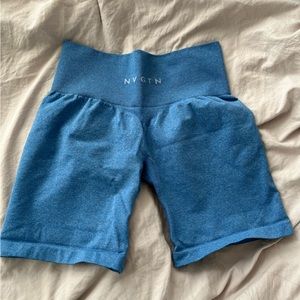 nvgtn caribbean blue pro seamless shorts